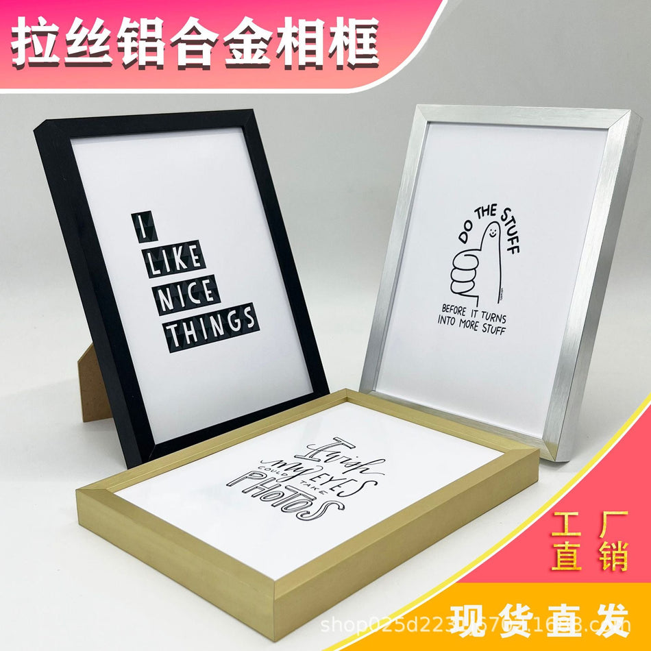 Aluminum Alloy Photo Frame – A4, A3 & 10-inch Display
