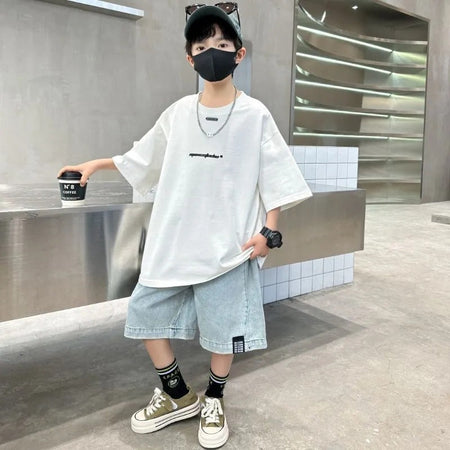 Boys’ Summer Cotton T-Shirt 2025 – Cool & Stylish Top – Summer Kids Fashion Nepal | Tudoholic