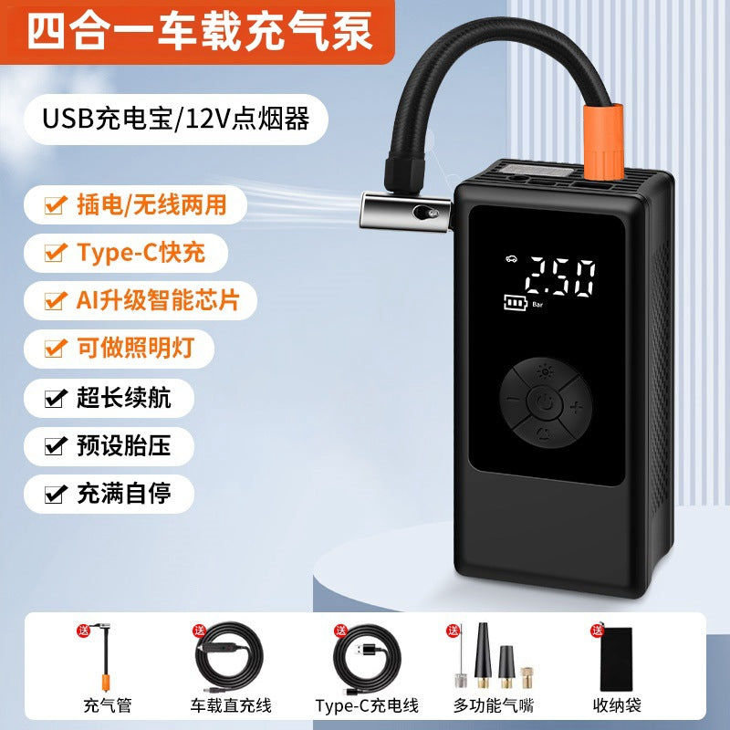 Portable Wireless Car Air Pump – Handheld Electric Tire Inflator