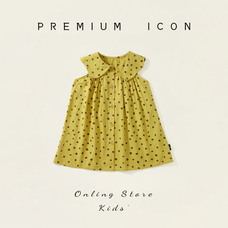 Girls Polka Dot Cotton Sleeveless Summer Dress – Summer Kids Fashion Nepal | Tudoholic