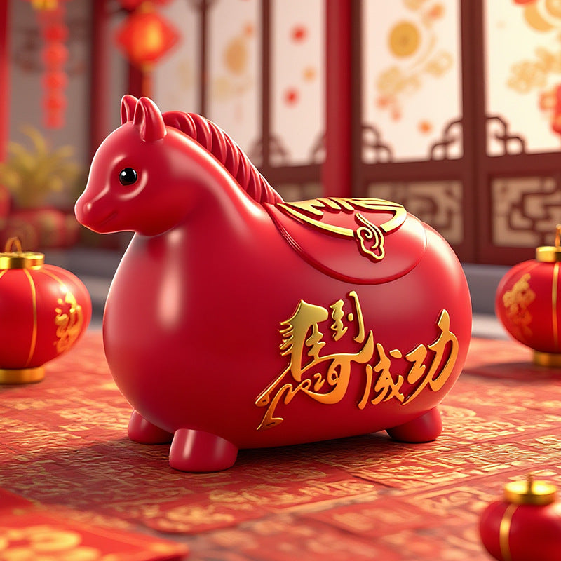 Horse Year Piggy Bank – Creative Zodiac Home Gift