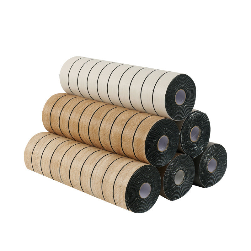 3D Wood Grain PVC Self-Adhesive Waterproof Wall Sticker