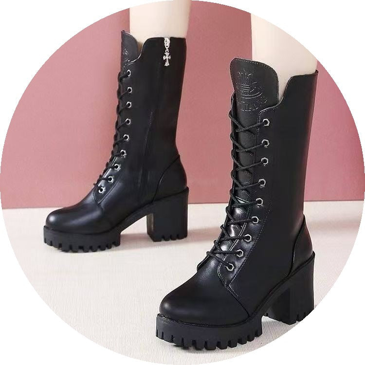 STOCK-Mid-Calf Motorcycle Boots