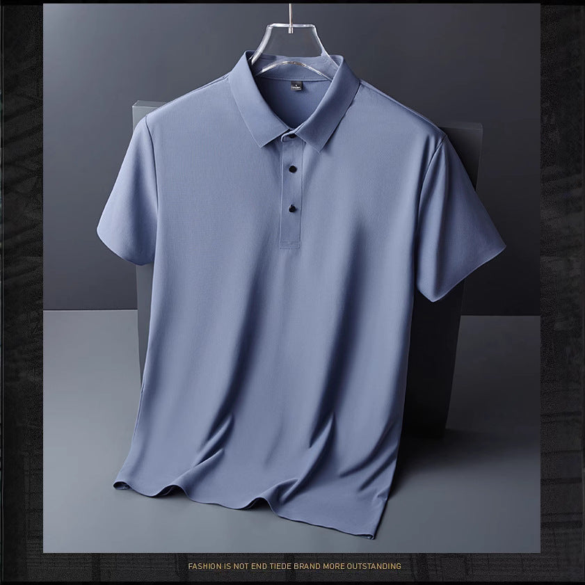 Men’s Ice Silk Polo | Quick-Dry Summer T-Shirt