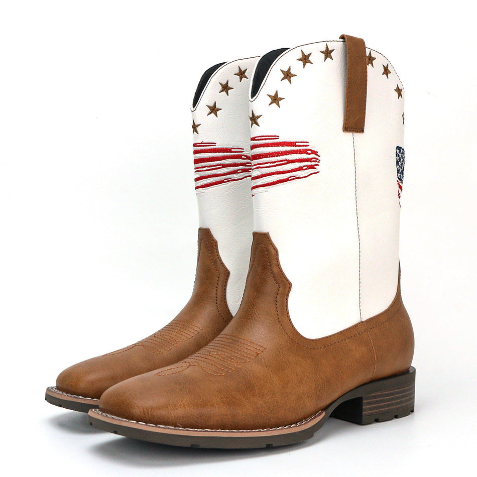 STOCK-Slip-On Boots for Men 2025 | Square Toe Comfort