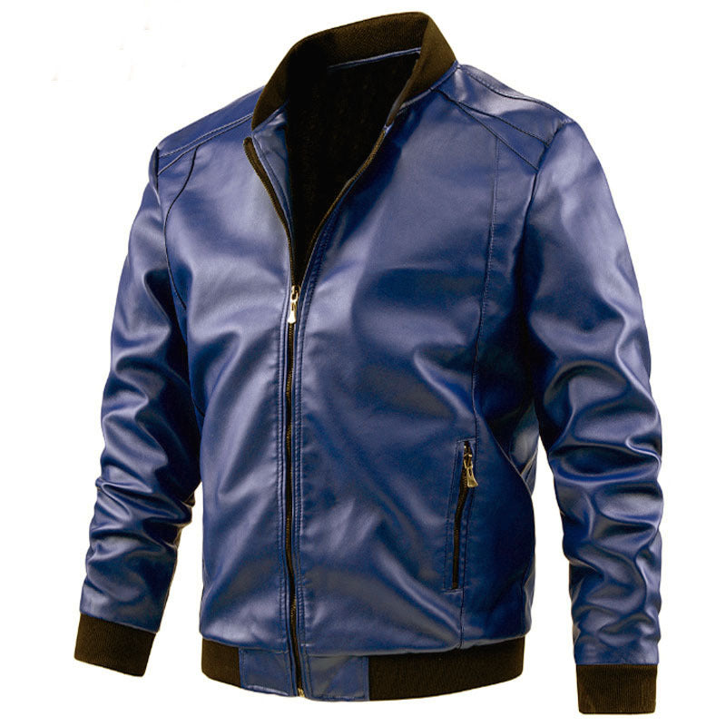 Men’s European-American Motorcycle Leather Jacket Spring-Autumn