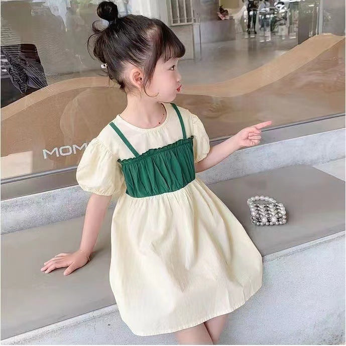 Girls Korean Cheongsam Dress Retro Buckle Summer 2024 – Summer Kids Fashion Nepal | Tudoholic