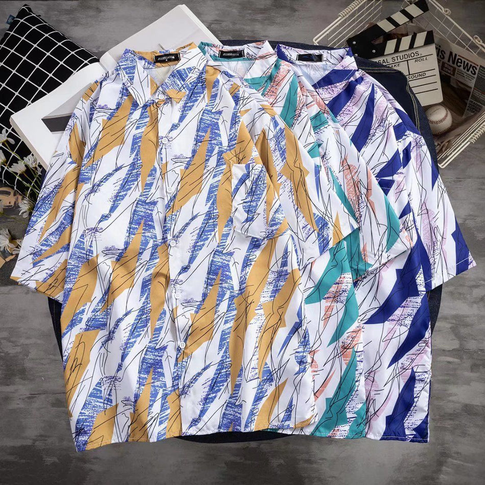 Retro Hong Kong Style Shirt – Trendy, Light & Perfect for Summer!