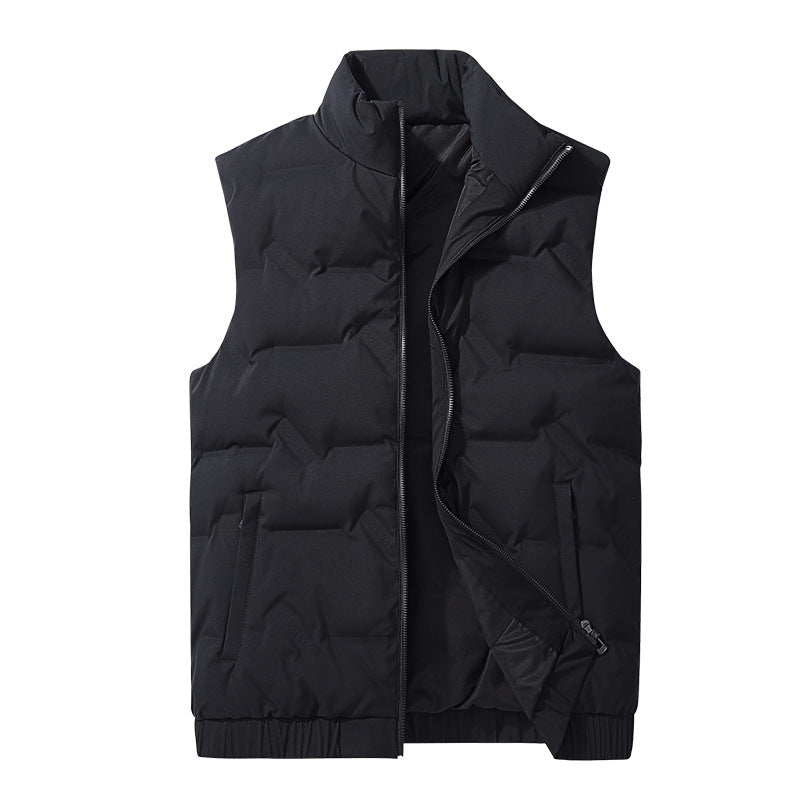 Men’s Thickened Down Vest – Korean Fashion Large Size Waistcoat