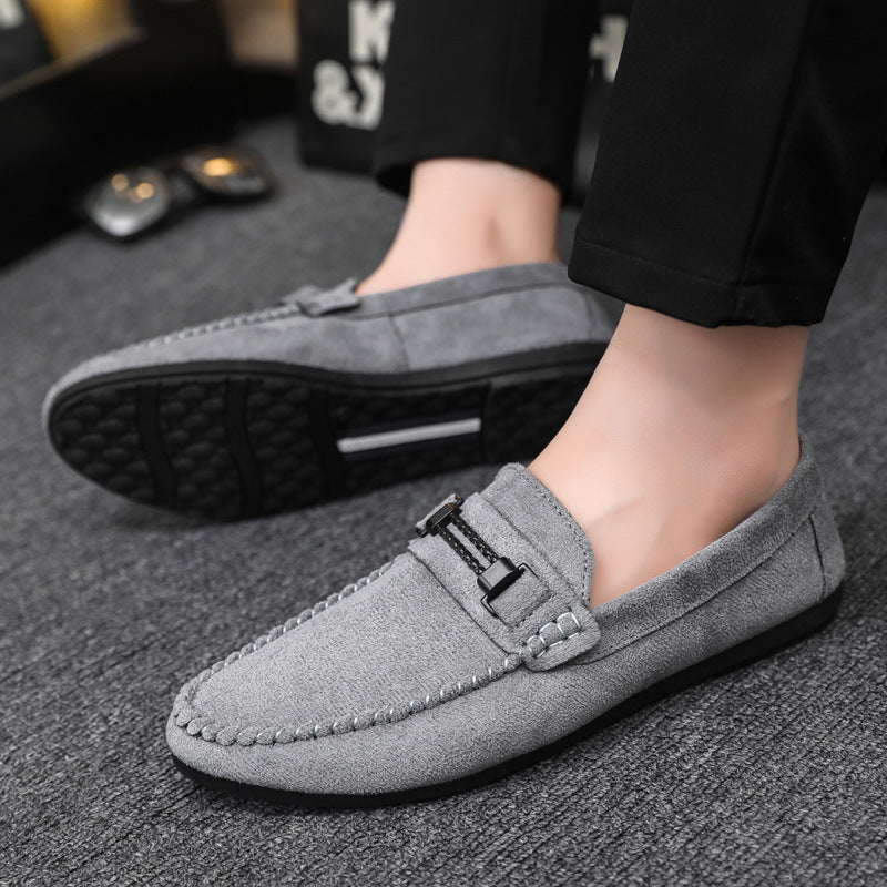 Men’s Breathable Leather Slip-On Loafers