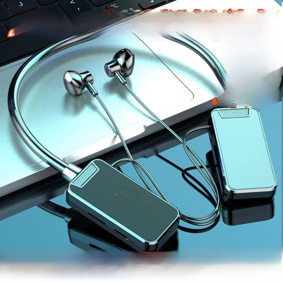 Hanging Neck Bluetooth Headset – Karaoke & Digital Display