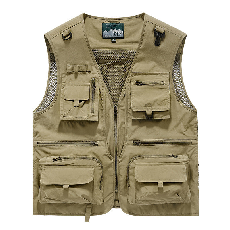 Men’s Mesh Quick-Dry Vest – Outdoor Fishing & Photography