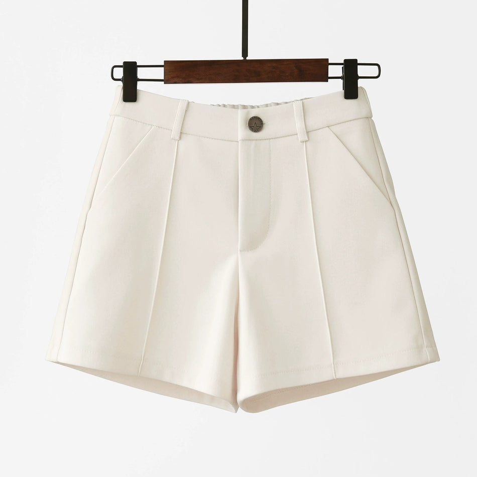 High Waist A Line Suit Shorts Korean Style Women