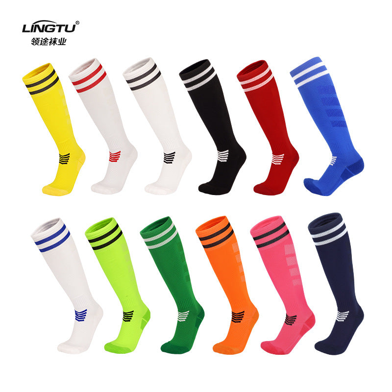 Autumn Winter High-Top Football Socks Non-Slip