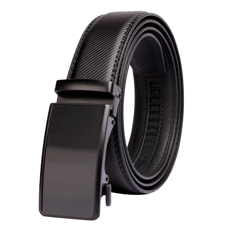 Men's Genuine Leather Belt – Automatic Buckle, All-Match