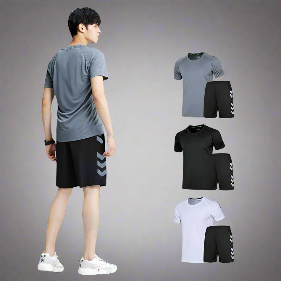 Men’s Ice Silk Summer Running Suit