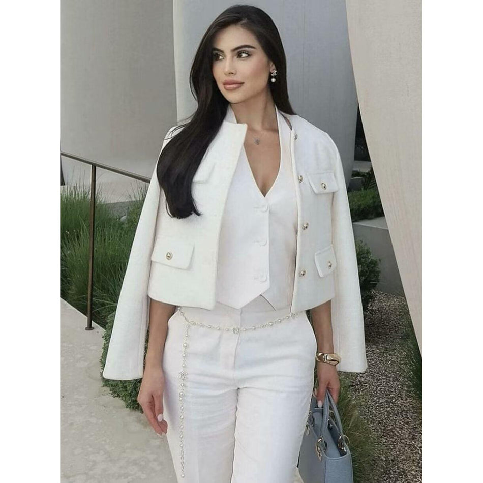Chanel Style Button Short Suit Jacket Women