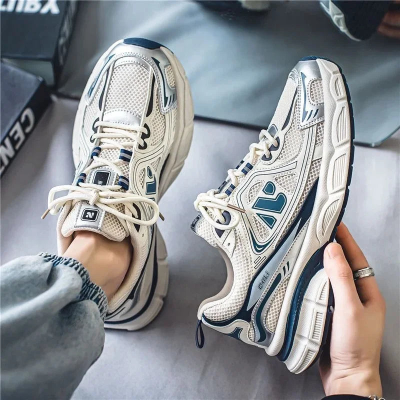 Men’s Mesh Sneakers | Summer Breathable Thick-Soled Shoes