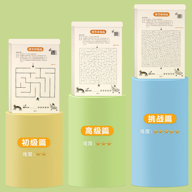 Maze Puzzle Book for Kids 3–6 – Logic & Focus Training