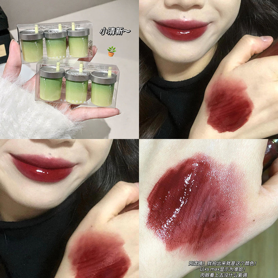 Cappuvini Jasmine Milk Tea Cup Hydrating Water Lip Gloss