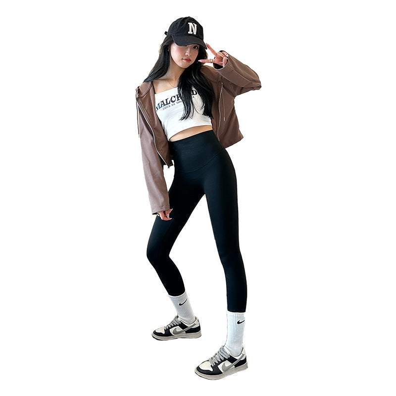 Shark High-Waist Yoga Leggings – Slim & Butt-Lifting