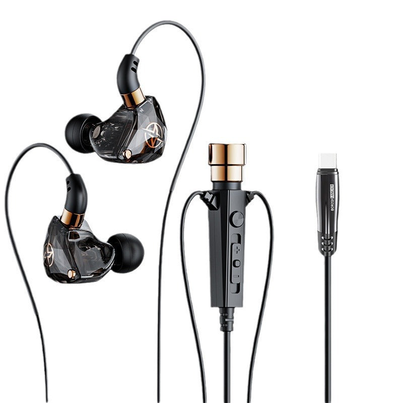 Ear-Hanging Wired K-Song Headphones with Mic & Stereo