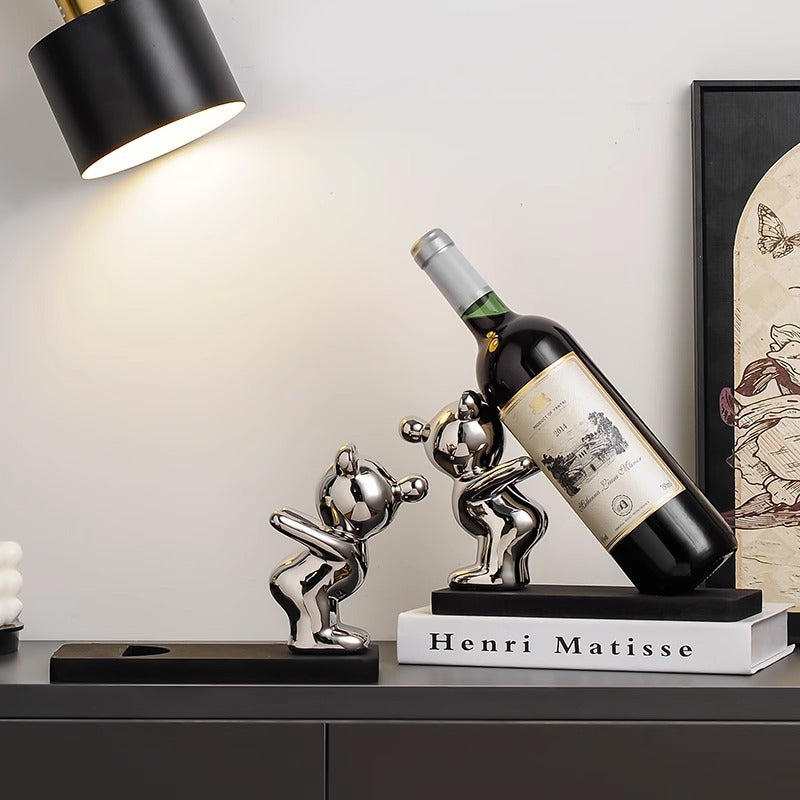 High-End Red Wine Rack – Violent Bear Ornament
