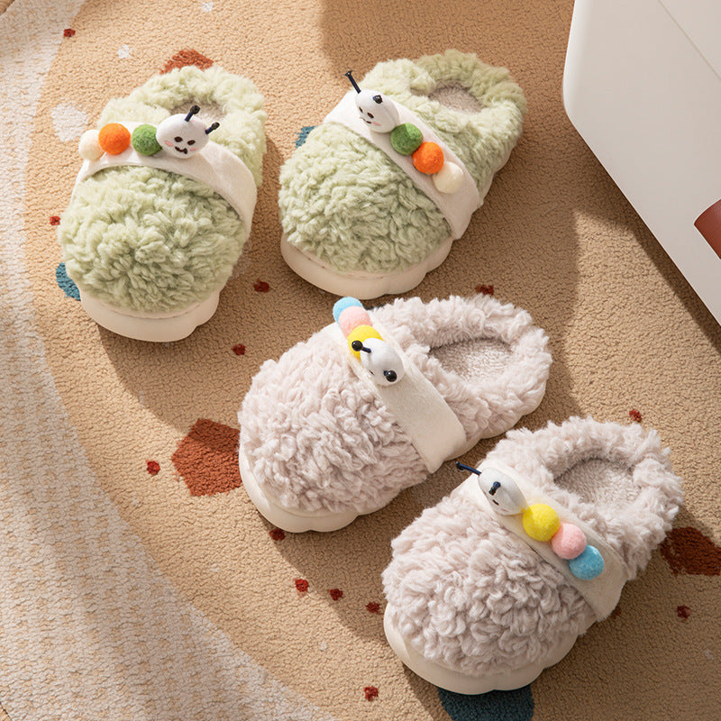 Caterpillar Plush Slippers