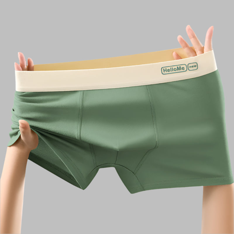 STOCK-Men's Cotton Boxer Briefs – Soft & Breathabl