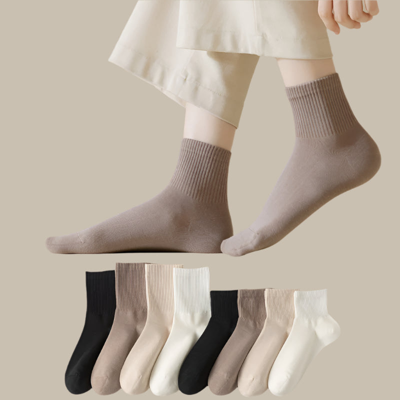 PACK OF 8 - Comfy & Breathable Short Socks – Spring/Summer