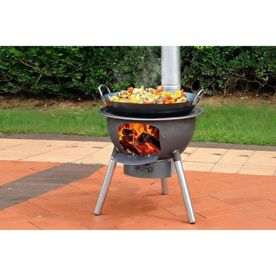 New Firewood Stove – Rural & Outdoor Wood-Burning Stove