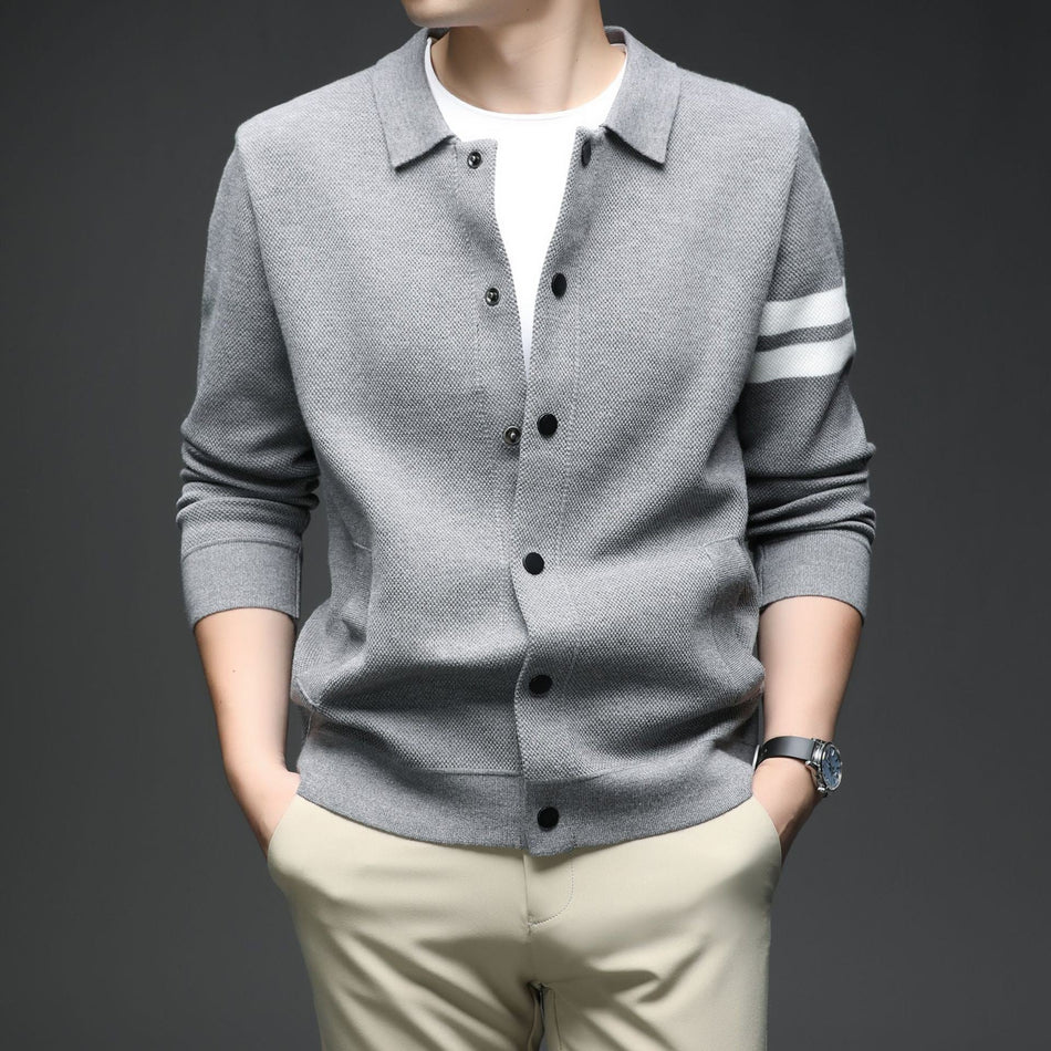 INSTOCK-Men's Autumn Winter Knitted Cardigan Nepal
