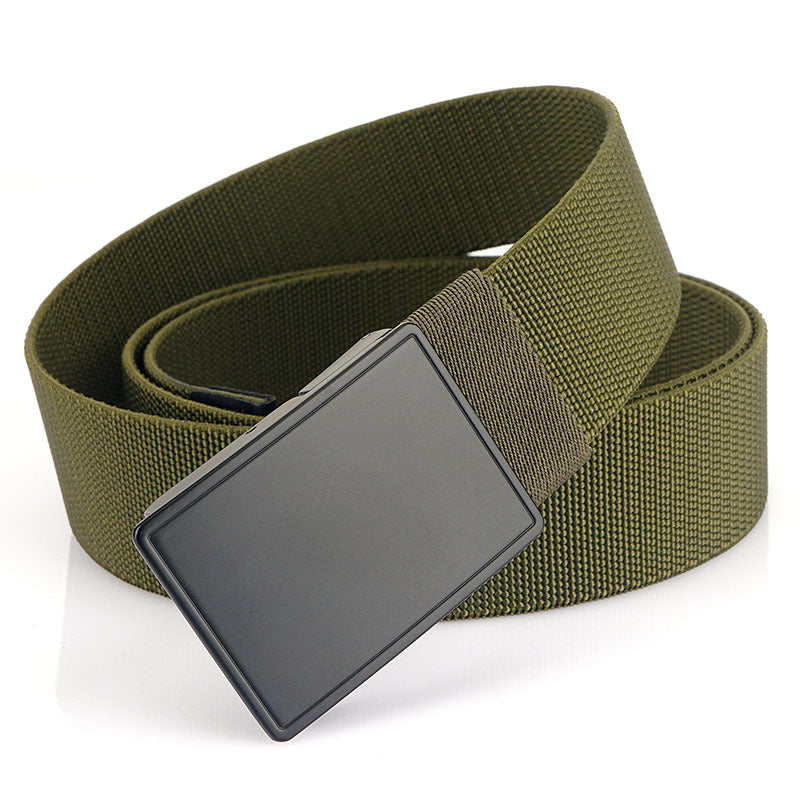 New Alloy Press Buckle  Nylon Belt