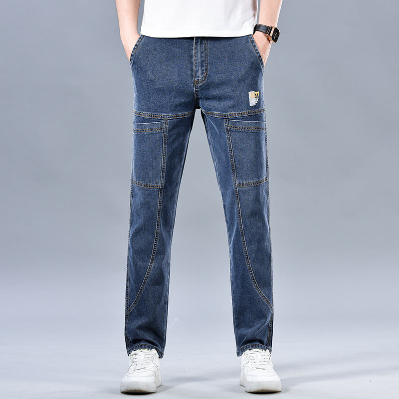 2026 Men’s Slim-Fit Six-Pocket Cargo Jeans