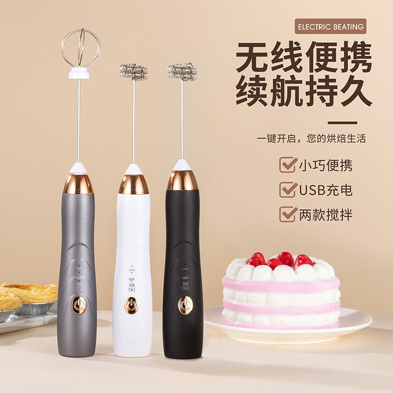 Electric Handheld Egg Beater Small Blender Cream Cake Baking