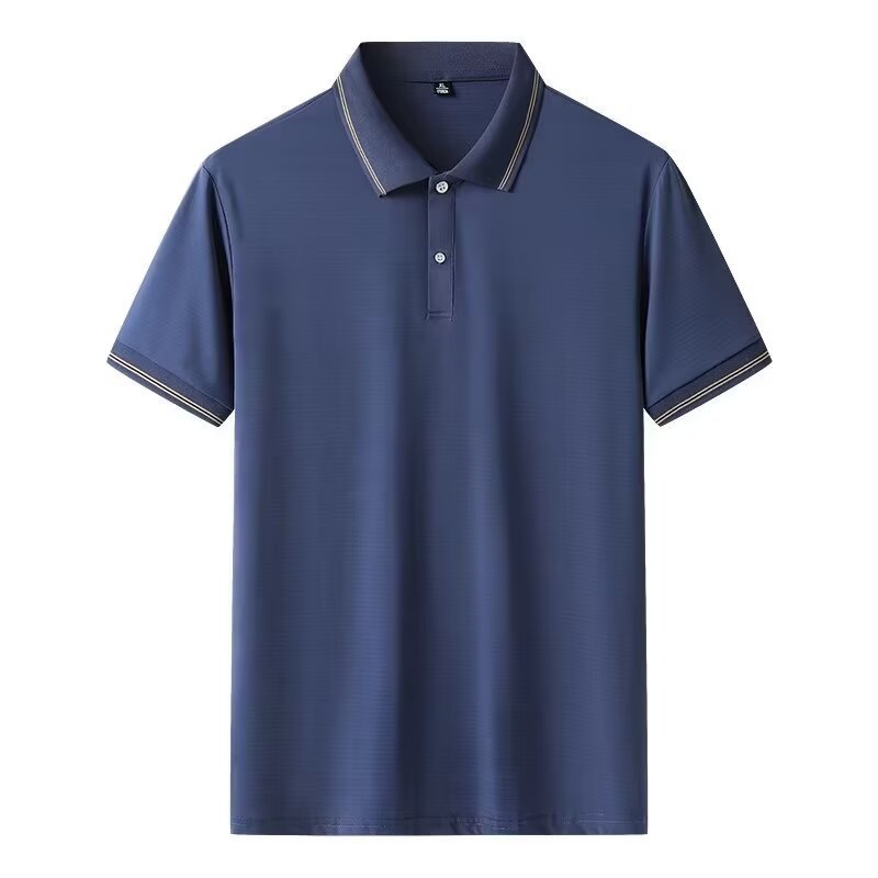 American Thin Men's Ice Silk Polo – Quick-Dry & Breathable