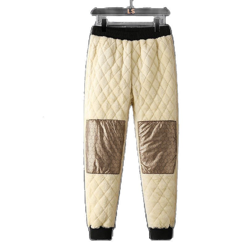 Men’s Autumn/Winter Graphene Fleece-Lined Pants