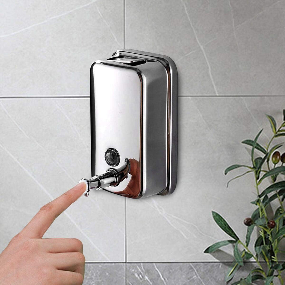Stainless Steel Wall-Mounted Soap Dispenser