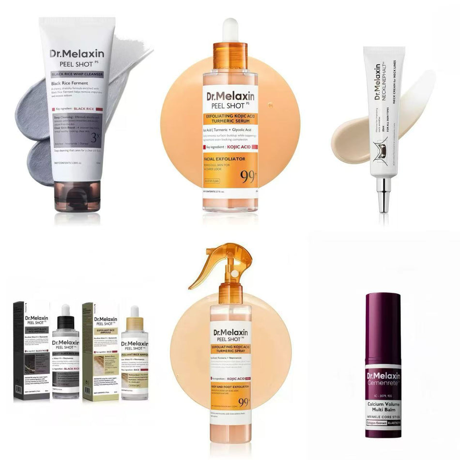 Dr. Melaxin Turmeric Exfoliating Ampoule & Eye Neck Cream Set