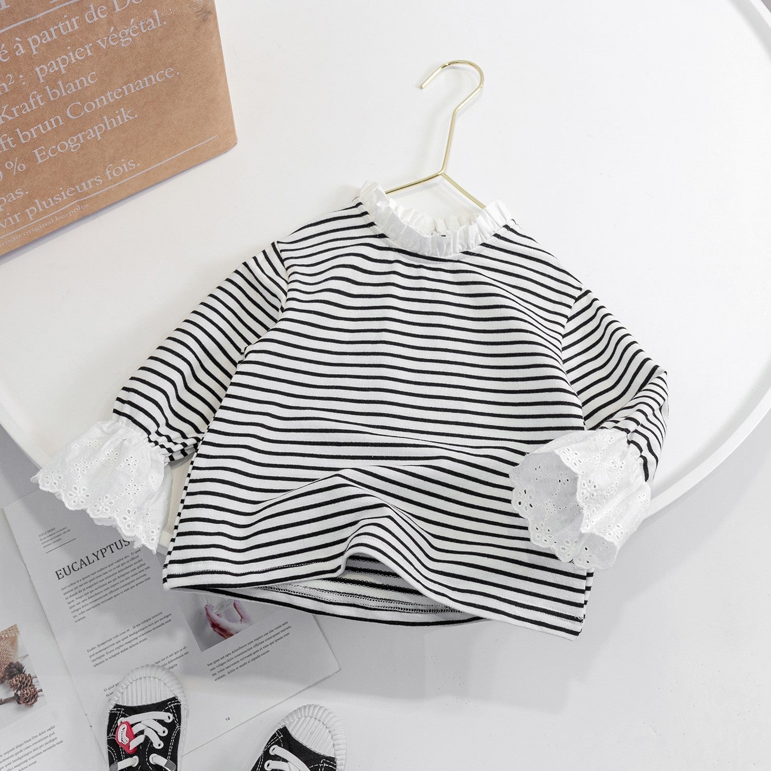 Girls Contrast Print Long Sleeve T-Shirt – Autumn Top – T-Shirts – Image 14