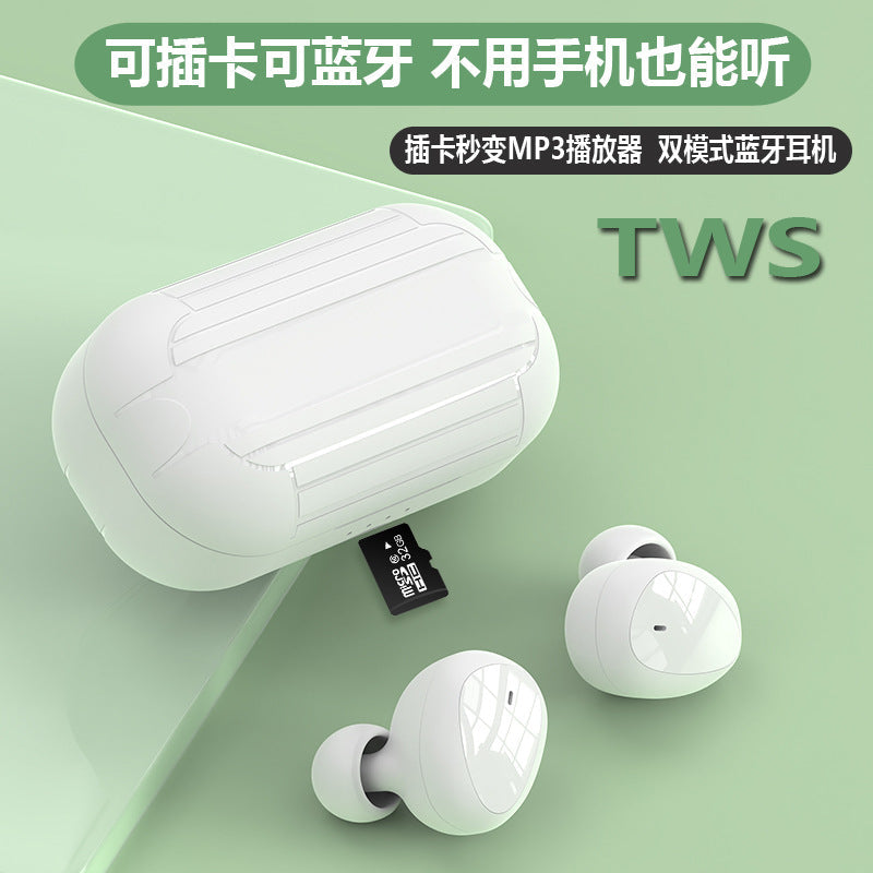 STOCK-Bluetooth Earbuds with MP3 Player for Men & Women Universal