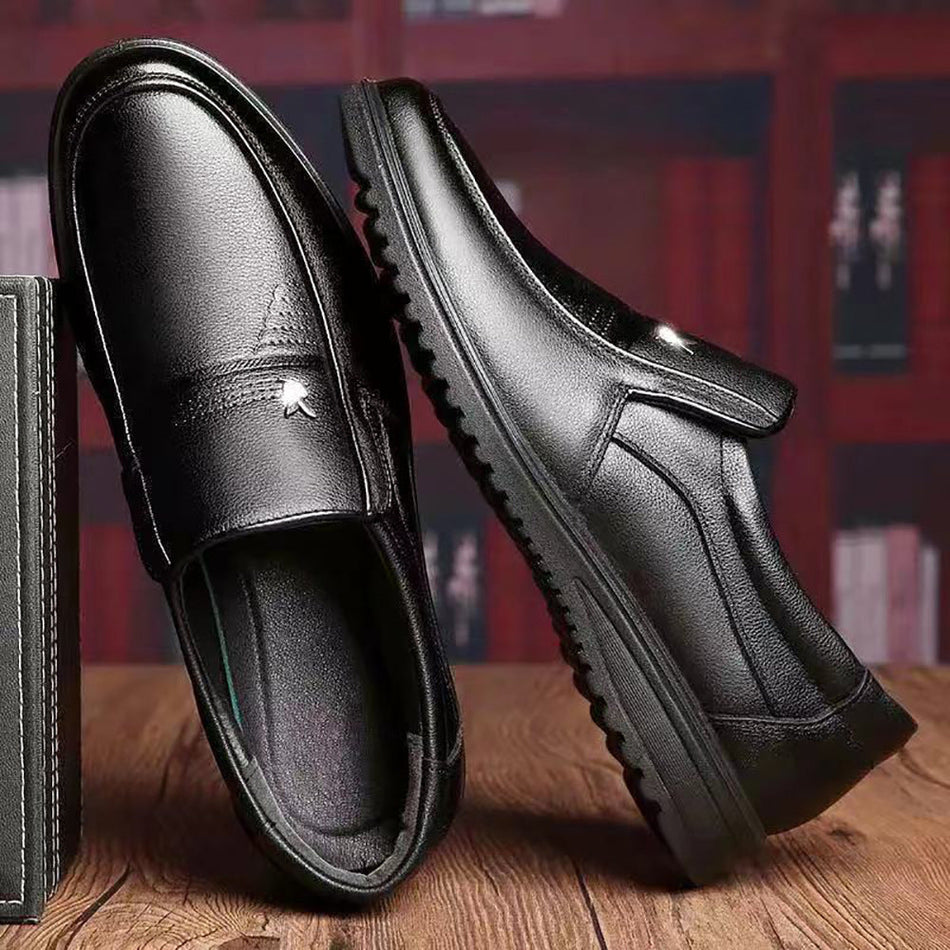 Men’s Casual Leather Shoes Autumn Winter Anti-Slip