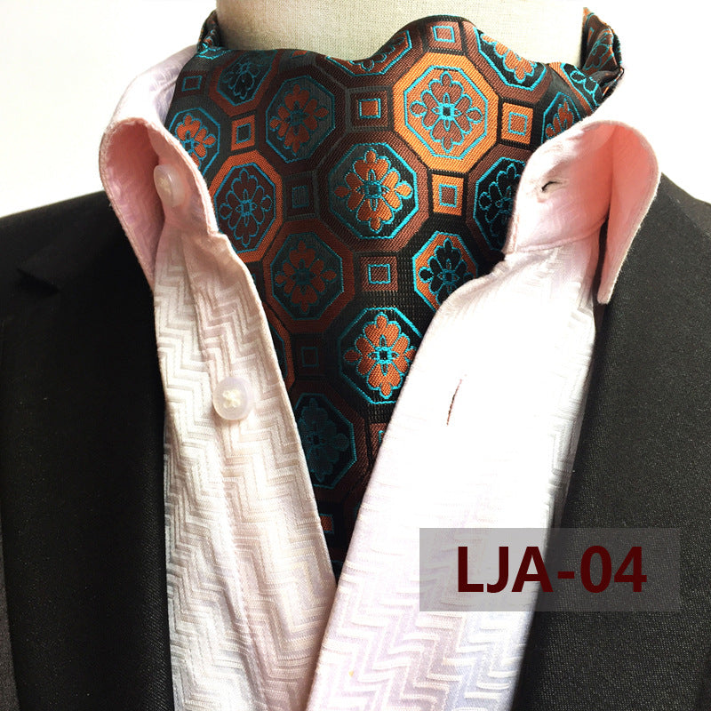 INSTOCK-Elegant Men’s Tie Scarf – Vintage Polyester Necktie
