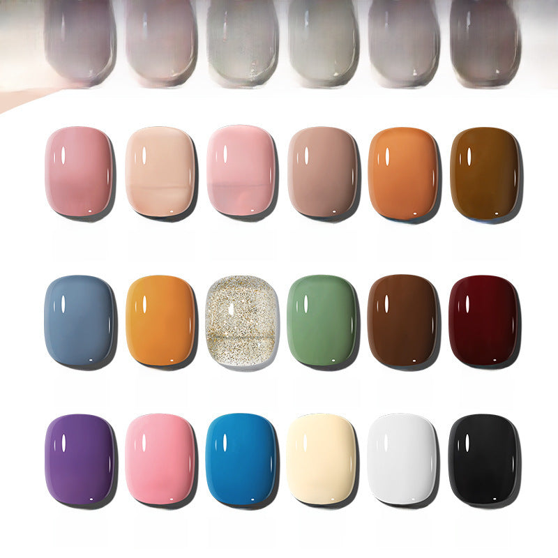 STOCK-2024 Nude Cherry Nail Polish Gel – Glossy & Transparent