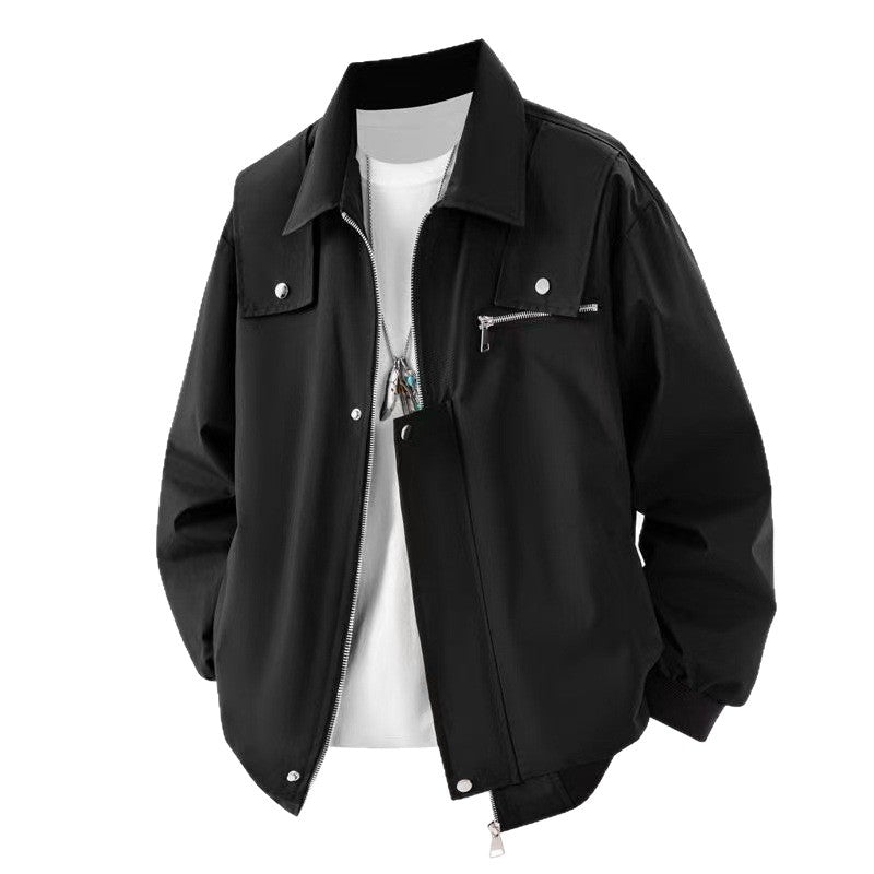 Men’s Retro Work Jacket American Lapel Casual