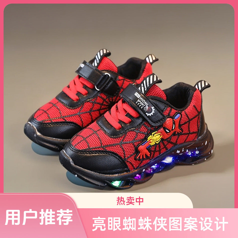 Kids LED Cartoon Sports Sneakers for Spring Autumn Wear Pro