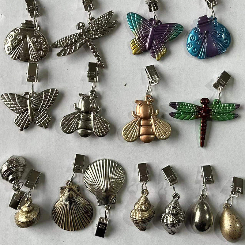 Creative Zinc Alloy Tablecloth Pendants Insect Style Set
