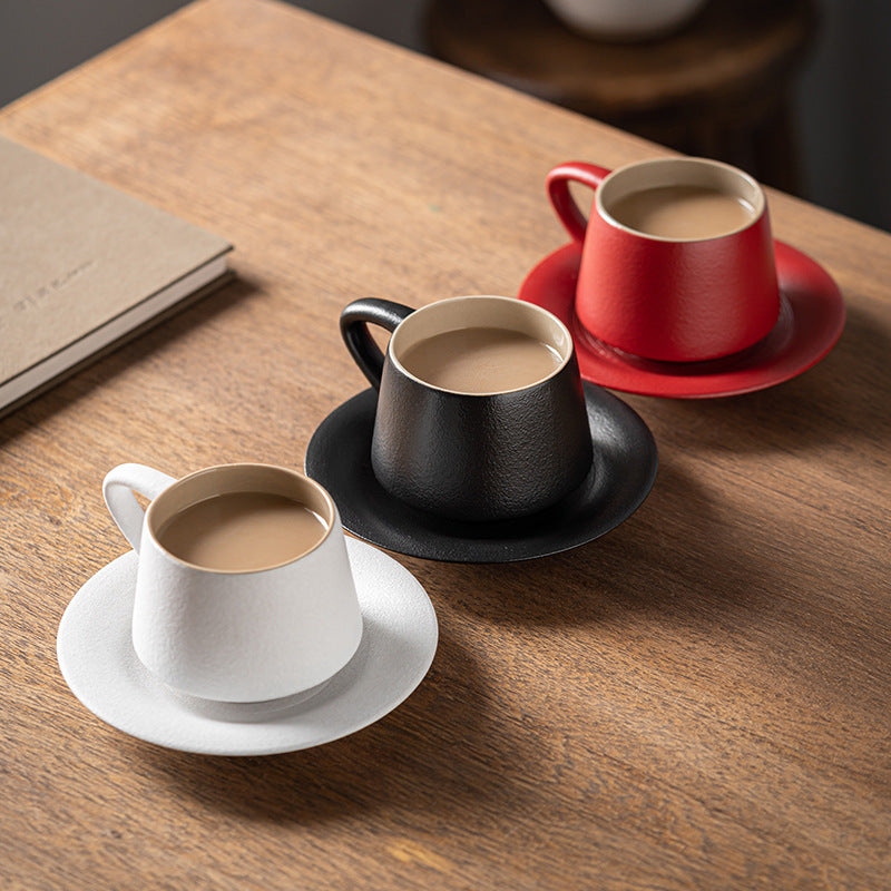 High-End Ceramic Coffee Mug Rustic Pottery Cup for Couples