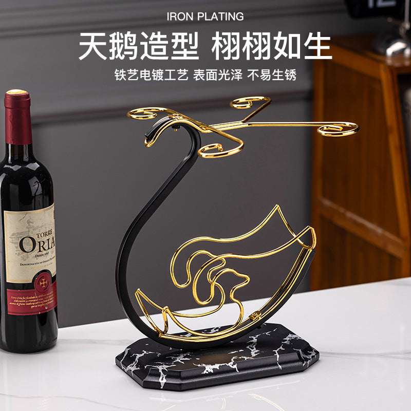 Swan Red Wine Glass Rack – Chinese Style Home Décor