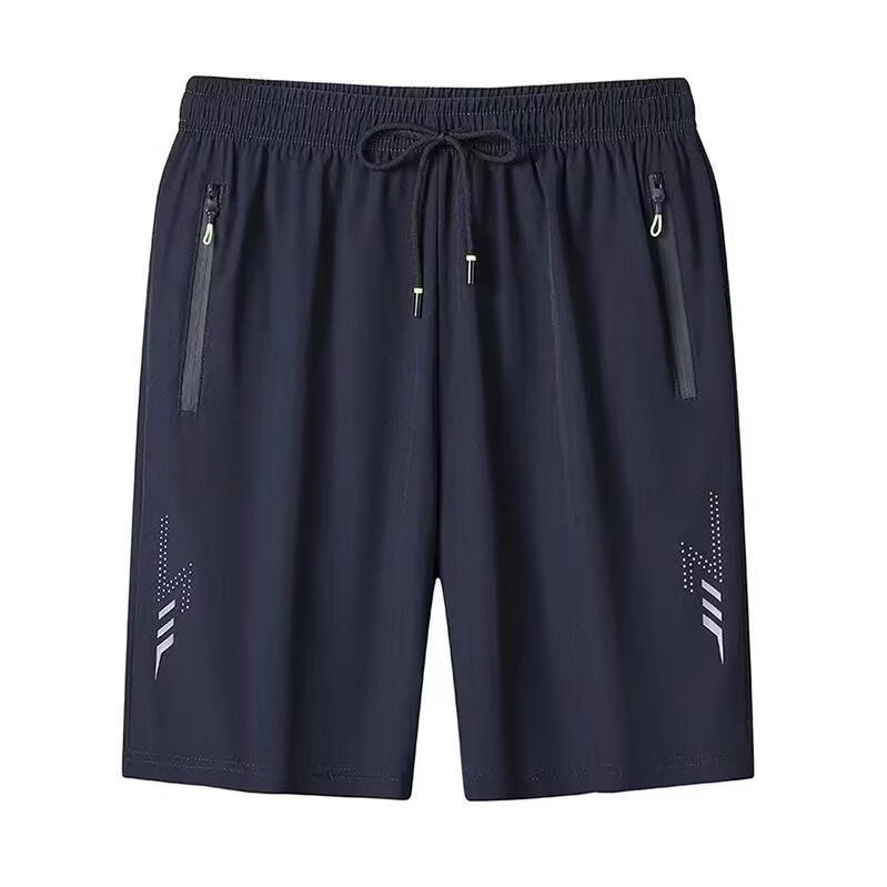 Ice Silk Sports Shorts – Plus-Size Comfort